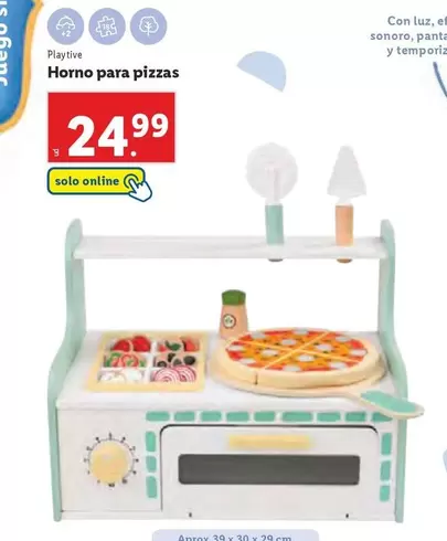 Oferta de Playtive - Horno Para Pizzas por 24,99€ en Lidl