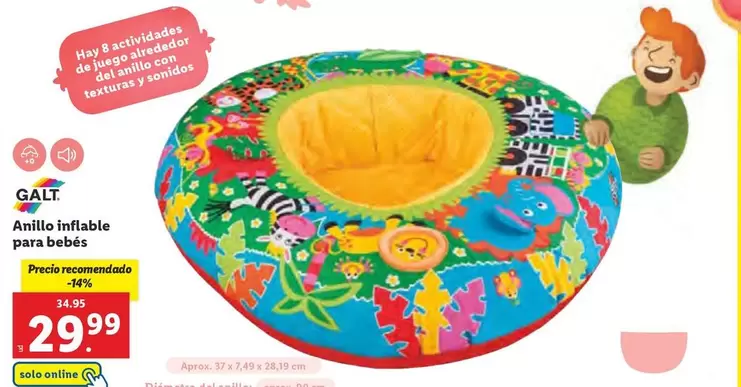 Oferta de Galt - Anillo Inflable Para Bebés por 29,99€ en Lidl