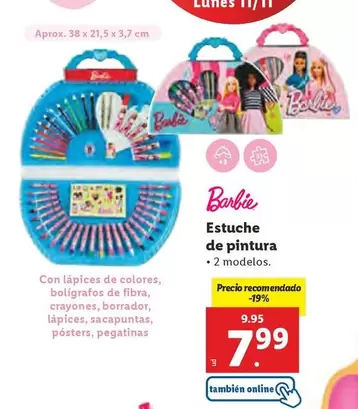 Oferta de Estuche De Pintura por 7,99€ en Lidl