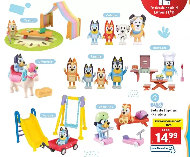 Oferta de Bluey - Sets De Figuras por 14,99€ en Lidl