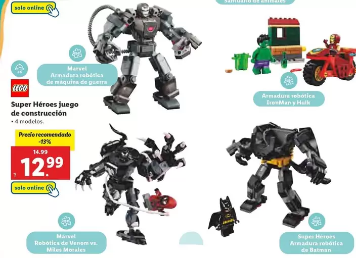 Oferta de LEGO - Super Héros Juego De Construcción por 12,99€ en Lidl