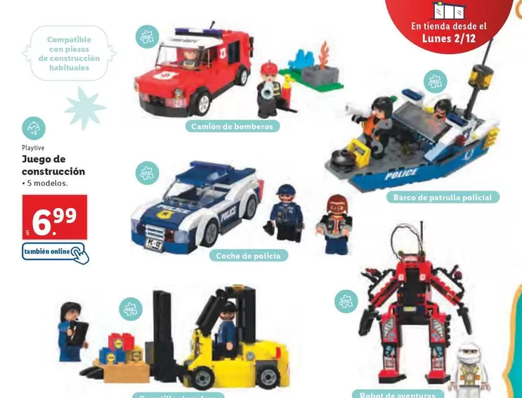 Oferta de Playtive - Juego De Construccion por 6,99€ en Lidl