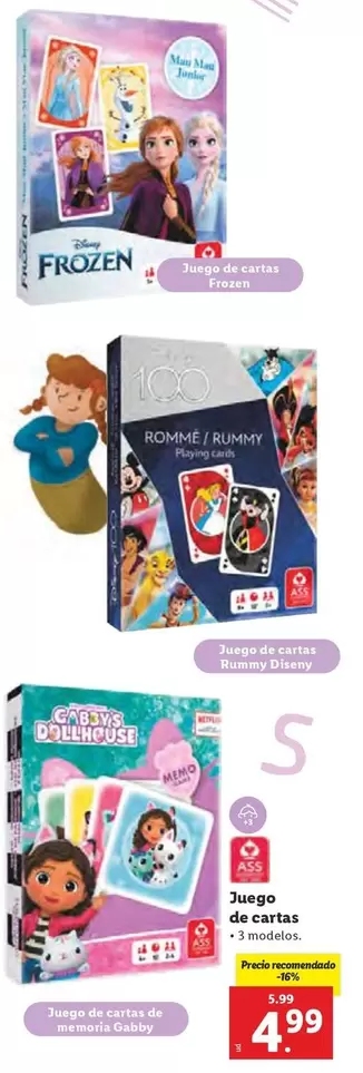 Oferta de Juego De Cartas por 4,99€ en Lidl