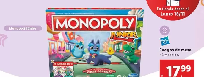 Oferta de Hasbro - Juegos De Mesa por 17,99€ en Lidl