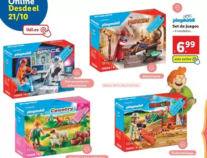 Oferta de Playmobil - Set De Juegos por 6,99€ en Lidl