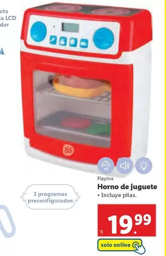 Oferta de Playtive - Horno De Juguete por 19,99€ en Lidl