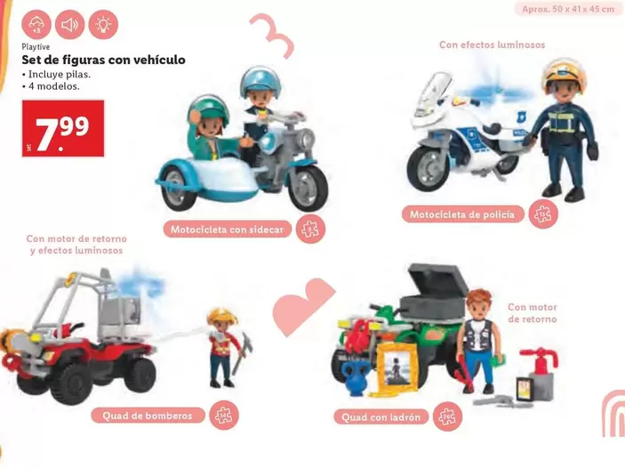 Oferta de Playtive - Set De Figuras Con Vehículo por 7,99€ en Lidl