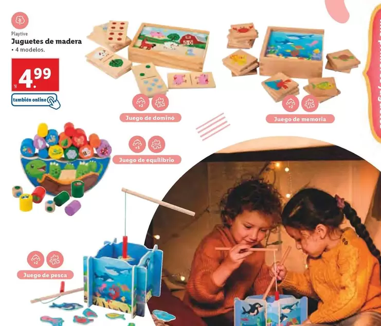 Oferta de Playtive - Juguetes De Madera por 4,99€ en Lidl