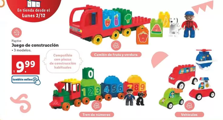 Oferta de Playtive - Juego De Construcción por 9,99€ en Lidl