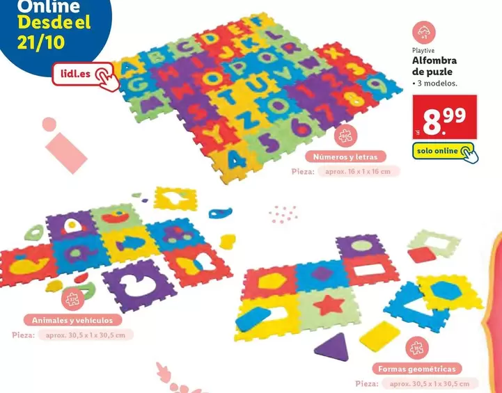 Oferta de Alfombra De Puzle por 8,99€ en Lidl