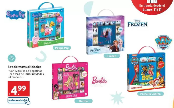 Oferta de Set De Manualidades por 4,99€ en Lidl