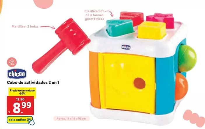 Oferta de Chicco - Cubo De Actividades 2 En 1 por 8,99€ en Lidl