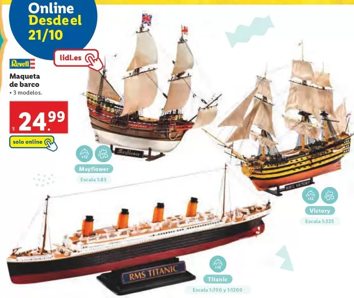 Oferta de Revell - Maqueta De Barco por 24,99€ en Lidl