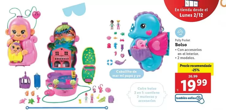 Oferta de Polly Pocket - Bolso por 19,99€ en Lidl