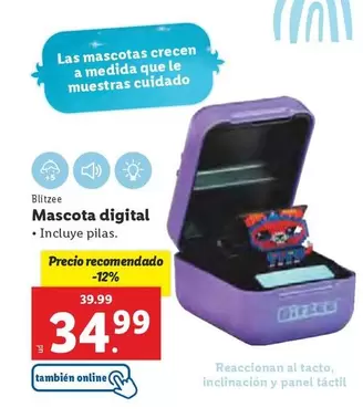 Oferta de Blitzee - Mascota Digital por 34,99€ en Lidl