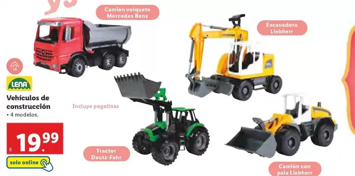 Oferta de Lena - Vehículos De Construccion por 19,99€ en Lidl