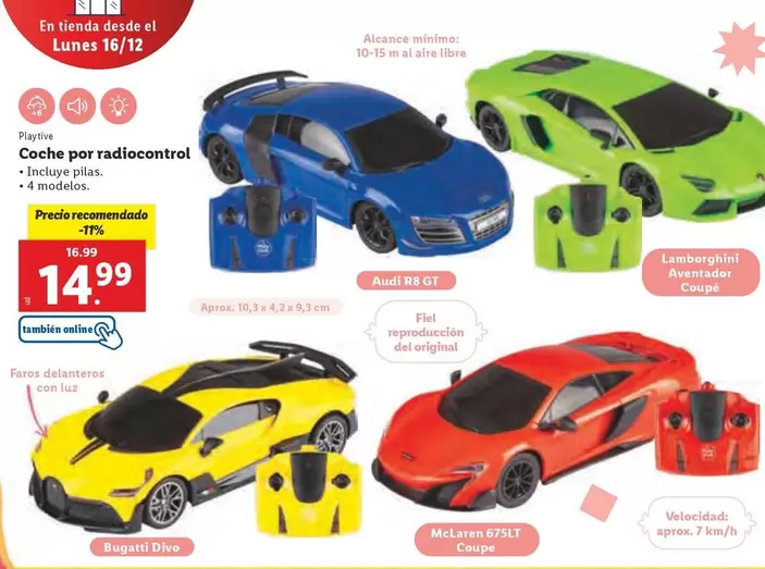 Oferta de Playtive - Coche Por Radiocontrol por 14,99€ en Lidl