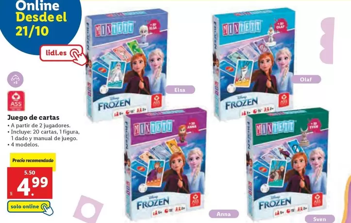 Oferta de Juego De Cartas por 4,99€ en Lidl