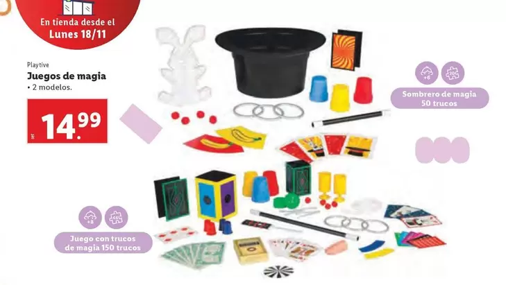 Oferta de Playtive - Juegos De Magia por 14,99€ en Lidl