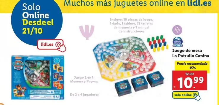 Oferta de Juego De Mesa La Parrular Canina por 10,99€ en Lidl