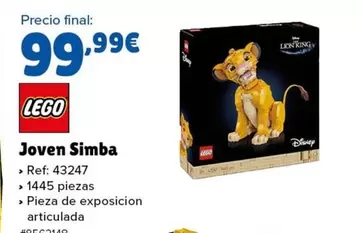 Oferta de LEGO - Joven Simba por 99,99€ en Costco