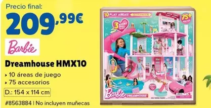 Oferta de Barbie - Dreamhouse HMX10 por 209,99€ en Costco