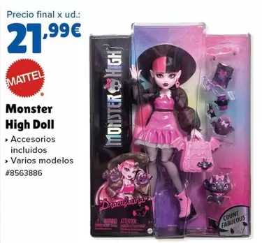 Oferta de Mattel - Monster High Doll por 21,99€ en Costco