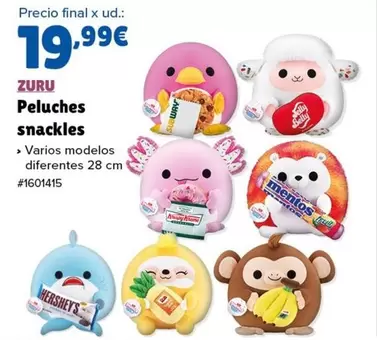 Oferta de Zuru - Peluches Snackles por 19,99€ en Costco