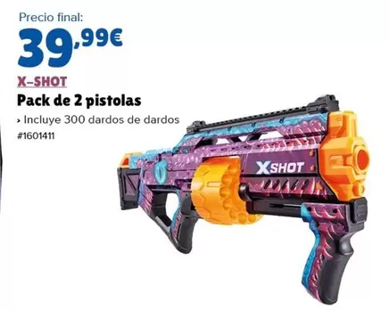 Oferta de X-shot - Pack De 2 Pistolas por 39,99€ en Costco