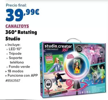 Oferta de Funciona - 360 Rotating Studio por 39,99€ en Costco