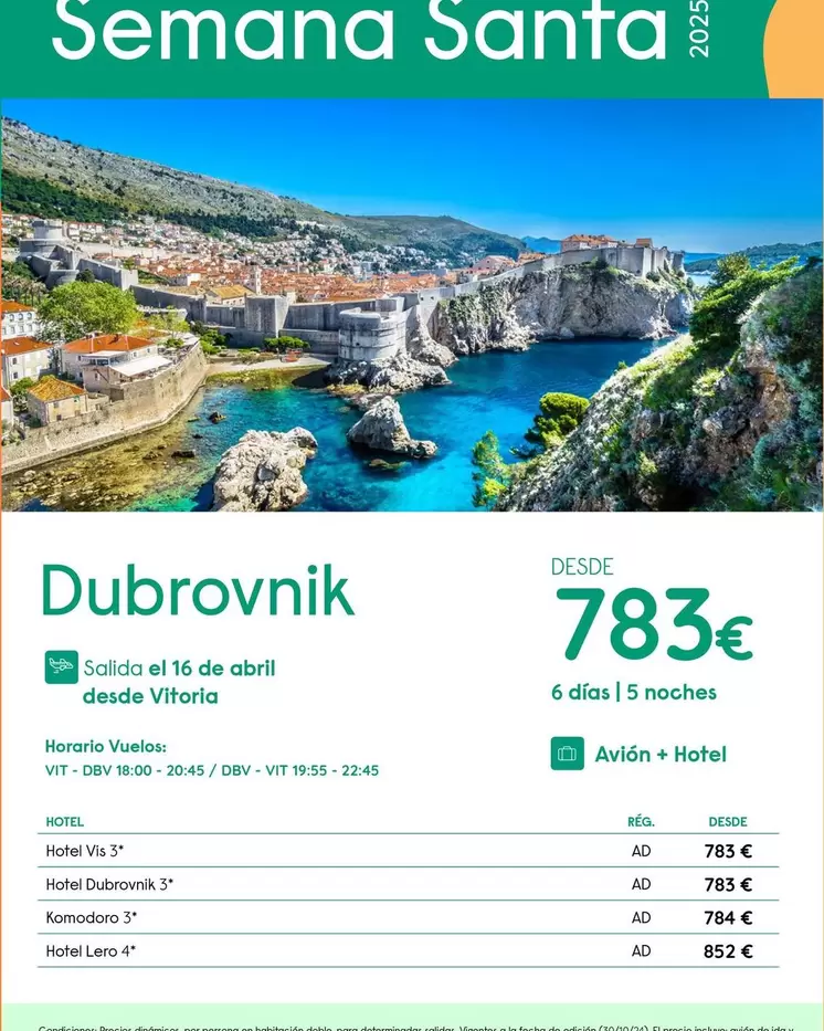 Oferta de Abril - Dubrovnik por 783€ en Travelplan