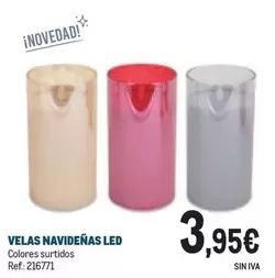 Oferta de Velas Navidenas Led por 3,95€ en Makro