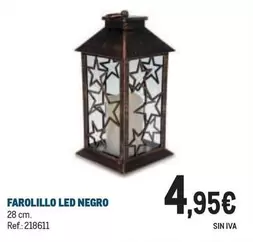 Oferta de Farolillo Led Negro por 4,95€ en Makro