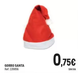 Oferta de Gorro Santa por 0,75€ en Makro