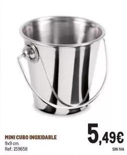 Oferta de Mini Cubo Inoxidable por 5,49€ en Makro