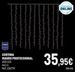 Oferta de Makro - Cortina Professional por 35,95€ en Makro