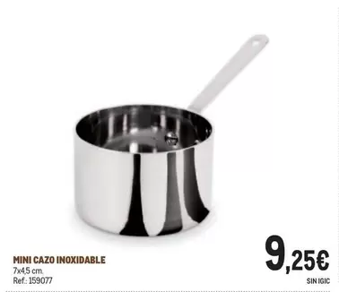 Oferta de Mini Cazo Inoxidable por 9,25€ en Makro