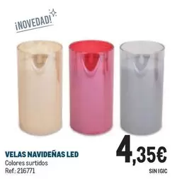 Oferta de Velas Navidenas Led por 4,35€ en Makro