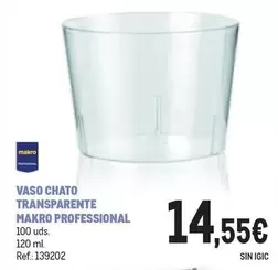 Oferta de Makro - Vaso Chato Transparente por 14,55€ en Makro