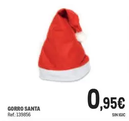 Oferta de Gorro Santa por 0,95€ en Makro