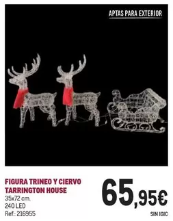 Oferta de Tarrington -  House - Figura Trineo Y Ciervo por 65,95€ en Makro