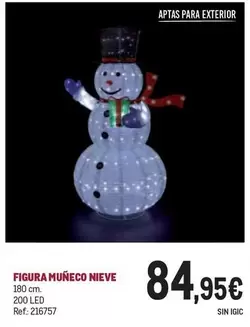 Oferta de Nieve - Figura Muñeco por 84,95€ en Makro