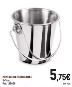 Oferta de Mini Cubo Inoxidable por 5,75€ en Makro