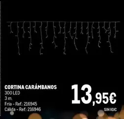 Oferta de Cortina Carambanos 300 Led por 13,95€ en Makro