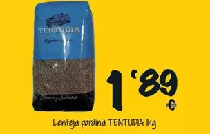 Oferta de Tentudia - Lentejas Pardina por 1,89€ en Cash Fresh