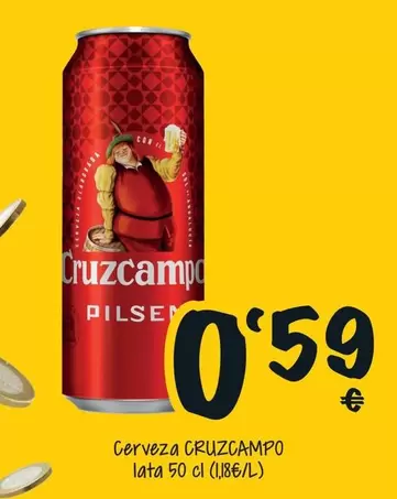 Oferta de Cruzcampo - Cerveza por 0,59€ en Cash Fresh