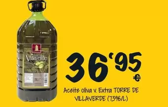 Oferta de Torre De Villaverde - Aceite Oliva V. Extra por 36,95€ en Cash Fresh