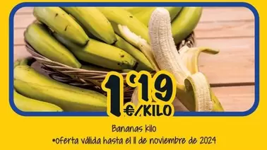 Oferta de Bananas  por 1,19€ en Cash Fresh