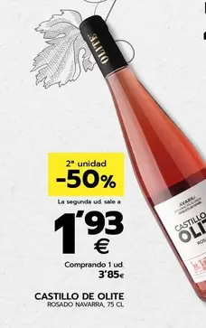 Oferta de Castillo De Olite - Rosado Navarra por 3,85€ en BM Supermercados