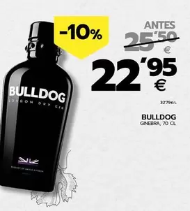 Oferta de Bulldog - Ginebra por 22,95€ en BM Supermercados